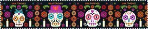 U.S.#5640-5643 Day of The Dead 58c FE Horiz. Strip of 4, MNH.