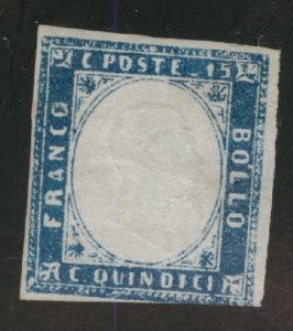 Italy Scott 22 MNG 1863 King Victor Emmanuel stamp CV$35