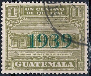 Guatemala; 1939; Sc. # RA11;  Used Single Stamp