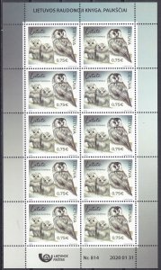 Lithuania, Fauna, Birds MNH / 2020