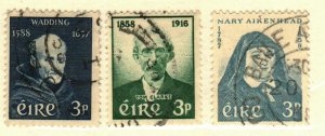 Ireland #163, 165, 167 used