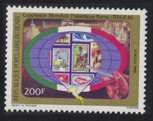 Benin Italia '85 Intl Stamp Exhibition Rome 1985 MNH SG#998