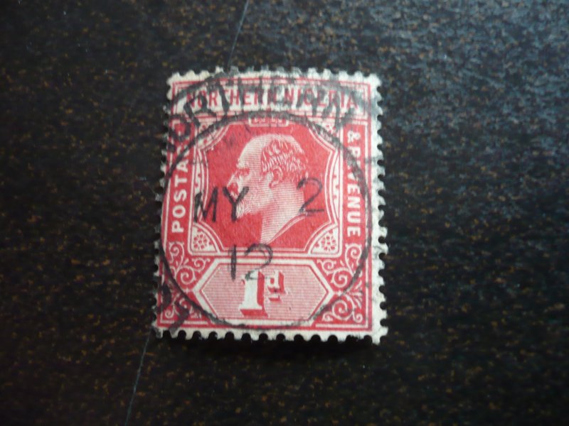 Stamps - Northern Nigeria - Scott# 29 - Used Part Set of 1 Stamp