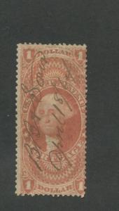 1862 United States Internal Revenue Mortgage Stamp #R73c Used Average