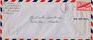 United States Fleet Post Office 6c Transport 1943 U.S. Navy 68th Naval Constr...