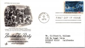 FDC 1973 SC #1483a Artcraft Cachet - Boston MA - Single - J1813