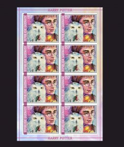 Stamps. Cinema, Harry Potter  2022 year Congo 1 sheet 8 stamps perforated