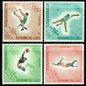 Laos #178-181  MNH - Olympics (1968)