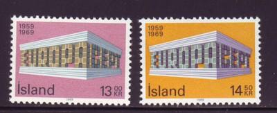 Iceland Sc 406-7 1969  Europa stamps mint NH