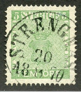 Sweden, Scott #6, Used