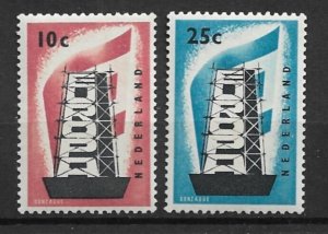 1956 Netherlands 368-9 Europa C/S of 2 MNH