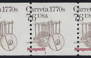 2255 Misperf Error / EFO PNC5 #2 Carreta Mint NH