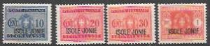 Italy ISOLE JONIE 1941 MH Segnatasse Taxes. Coat of Arms J29,30,32,36