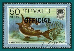 Tuvalu Stamps 1981 Fish Officials, 50c used #O15,SGO15