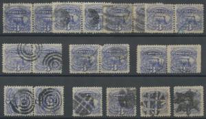 #117 USED (4) SINGLES & (8) PAIRS F-VF // VF CV $370 BT7081