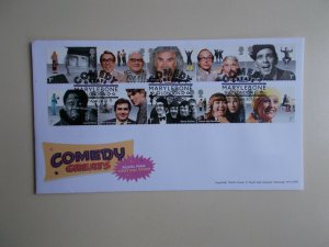 GB 2015 Comedy Greats Set on First Day Cover with Marylebone, London Slogan SHS