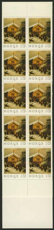 Norway 815a Booklet MNH Christmas, Architecture