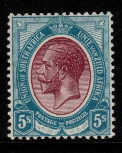 SOUTH AFRICA SG15 1913 5/= PURPLE & BLUE MTD MINT