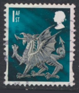 Wales  GB  1st Dragon   SG W99  Used    SC#  21  see details