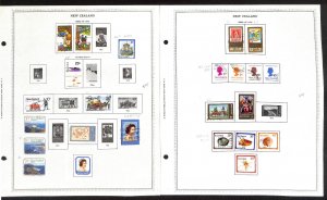 New Zealand Stamp Collection on 18 Minkus Pages, 1977-1988 