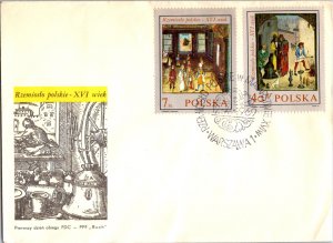 Poland, Worldwide First Day Cover, Art