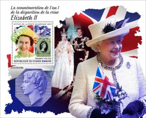 GUINEA - 2023 - Queen Elizabeth II - Perf Souv Sheet - Mint Never Hinged