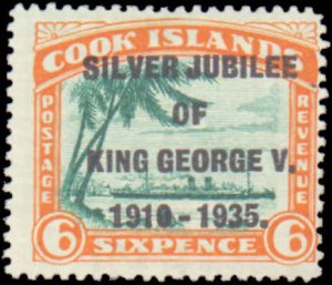 Cook Islands #98-100, Complete Set(3), 1935, Royalty, Hinged