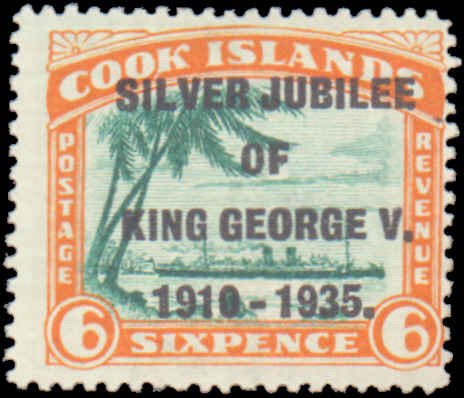 Cook Islands #98-100, Complete Set(3), 1935, Royalty, Hinged