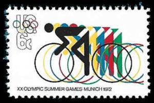 PCBstamps   US #1460 6c Olympics-Bicycling, MNH, (26)