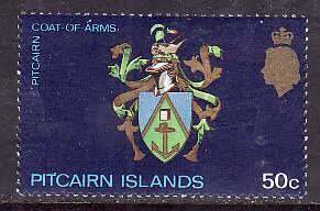 Pitcairn Is.-Sc#129- id9- unused hinged set-Coat of Arms-1973-