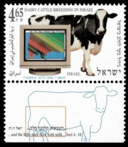 Israel 1996 - Israel Cattle Breeders, 70 yrs. - Single Stamp - Scott #1267 - MNH