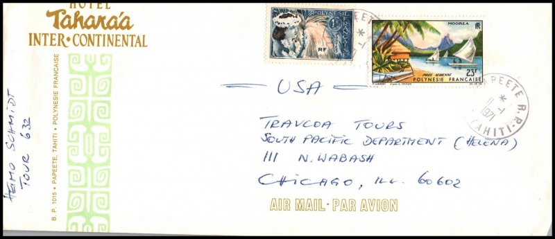 French Polynesia Hotel Tahara'ato Chicago,IL 1971 Cover