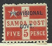 Samoa # 35, Mint  Hinged