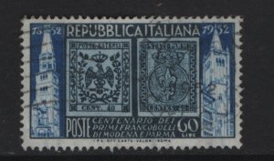 Italy   #603  used  1952  stamps of Modena and Parma  60 l