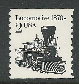 USA # 2226 Locomotive  2c Coil Re-Issue  (1) Mint NH