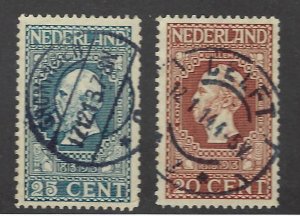 Netherlands  SC#95-96 Used F-VF SCV$19.75...Value!