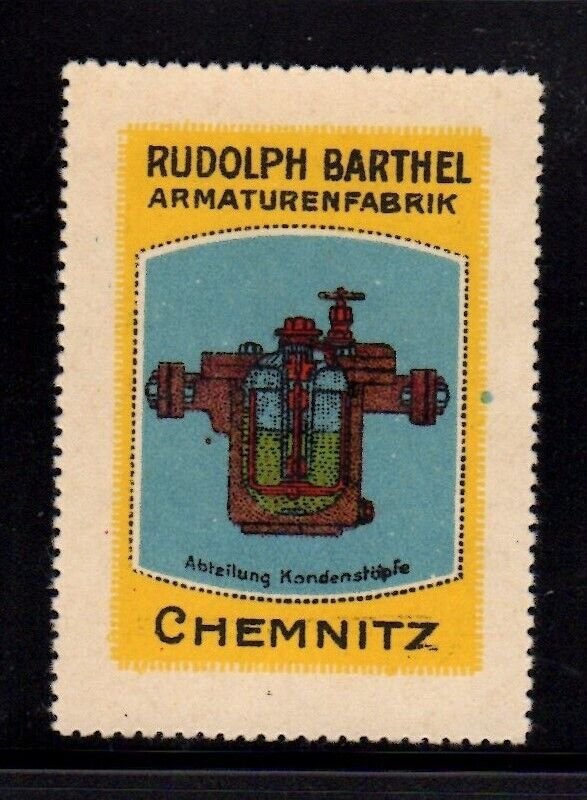 German Advertising Stamp - Rudolph Barthel Armature Factory, Condensor Division