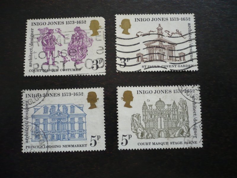 Stamps - Great Britain - Scott# 701-704 - Used Set of 4 Stamps