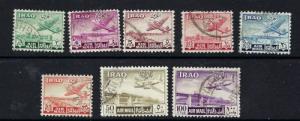 Iraq C1-8 Used 1949 Airmail set