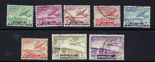 Iraq C1-8 Used 1949 Airmail set