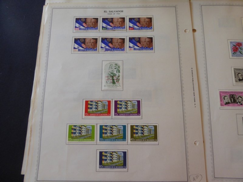 Salvador 1923-1963 Stamp Collection on Scott Album Pages