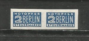 Germany , Berlin Notopfer, Bizonal   MNH,   (A) Rare in this condition