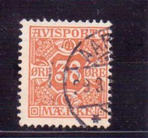 Denmark  Scott#  P6  Used