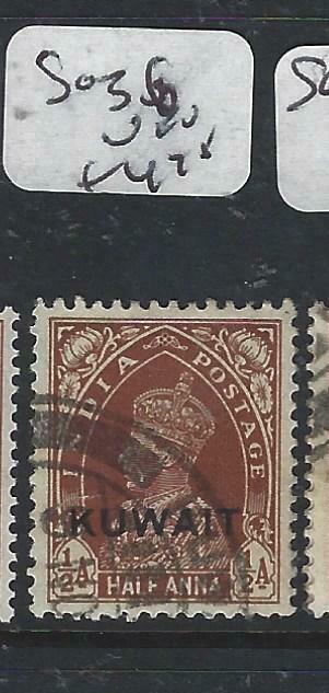 KUWAIT   (PP2704B) ON  INDIA KGVI  1/2A  SG 36  VFU