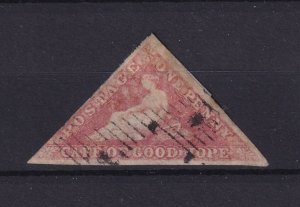 Cape Of Good Hope QV 1863 1d Red Triangle SG18 2 1/2 Margins Fine Used BP16397