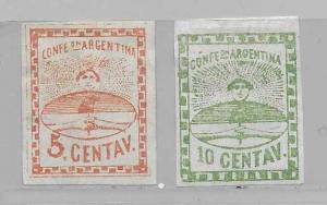 Argentina 4-4A Confederation Symbol part set MH