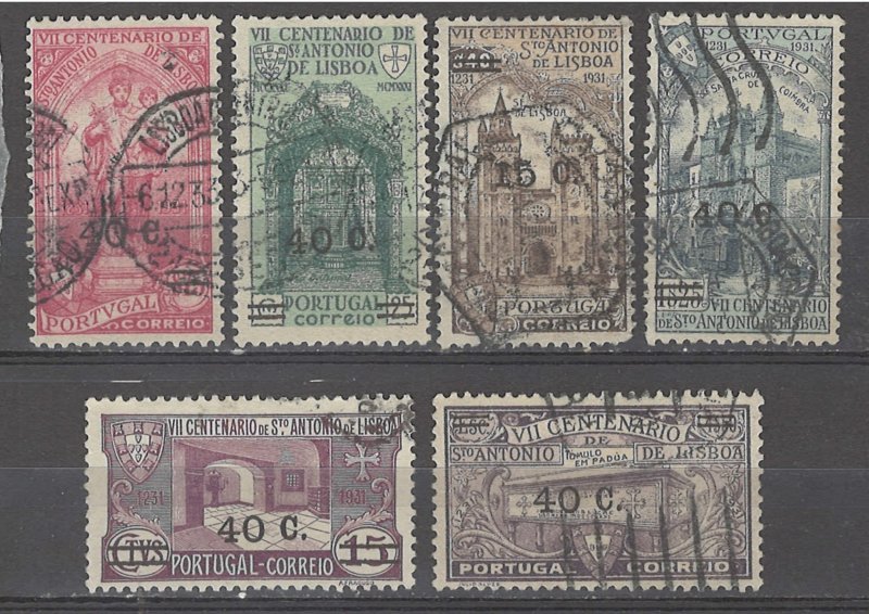 COLLECTION LOT # 5117 PORTUGAL #543-8 1931 CV+$17