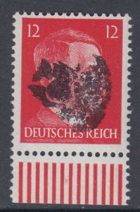 Germany Soviet Zone SBZ - LOCAL ROTSCHAU 12Pf HITLER head - Expertized Valicek