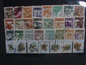 BRAZIL STAMP:VERY OLD 31 DIFFERENT IN 2 SETS OF FARM PRODUCTS & LOVELY BIRDS #C