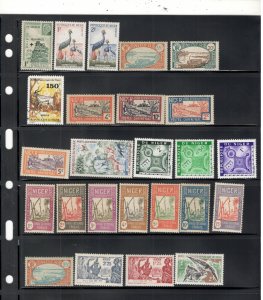 NIGER COLLECTION ON STOCK SHEET MINT/USED